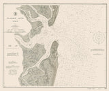 1911 Nautical Map of St Andrew Sound Georgia