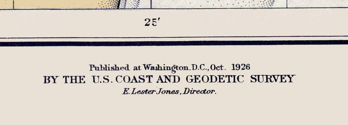 1926 Nautical Map of St Andrew Sound Georgia