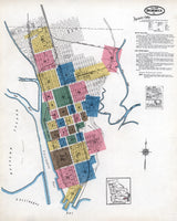 1920 Town Map of Brunswick Glynn County Georgia