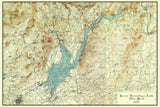 1937 Map of Great Sacandaga Lake New York