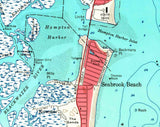 1966 Map of Hampton Beach New Hampshire