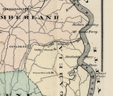 1876 Map of Greene County Pennsylvania