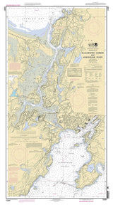 2010 Nautical Map of Gloucester Harbor and Annisquam River Massachusetts