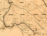 1921 Map of Bay Counties California