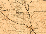 1921 Map of Bay Counties California