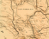 1921 Map of Bay Counties California