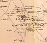 1879 Map of Cracklin District Montgomery County Maryland