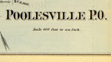 1879 Map of Poolesville Damascus and Barnesville Maryland