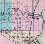 1878 Map of Brown County Wisconsin