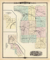 1878 Map of Calumet County Wisconsin