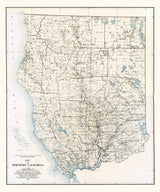 1922 Map of Northern California