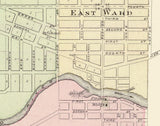 1878 Town Map of Conto Wisconsin