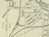 1878 Town Map of Marinette Oconto County Wisconsin
