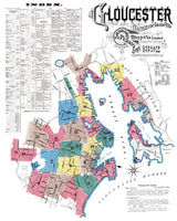 1892 Town Map of Gloucester Massachusetts