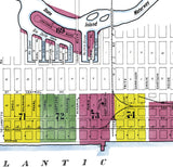 1909 Town Map of Sea Isle City New Jersey