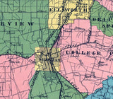 1908 Map of Grayson County Texas