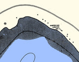 1946 Map of Wolf Lake Lake County Michigan