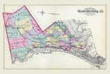 1881 Map of Westchester County New York