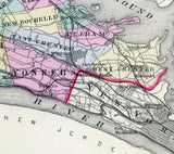 1881 Map of Westchester County New York