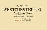 1914 Map of Westchester County New York