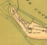 1919 Map of Sullivans Island South Carolina Fort Moultrie