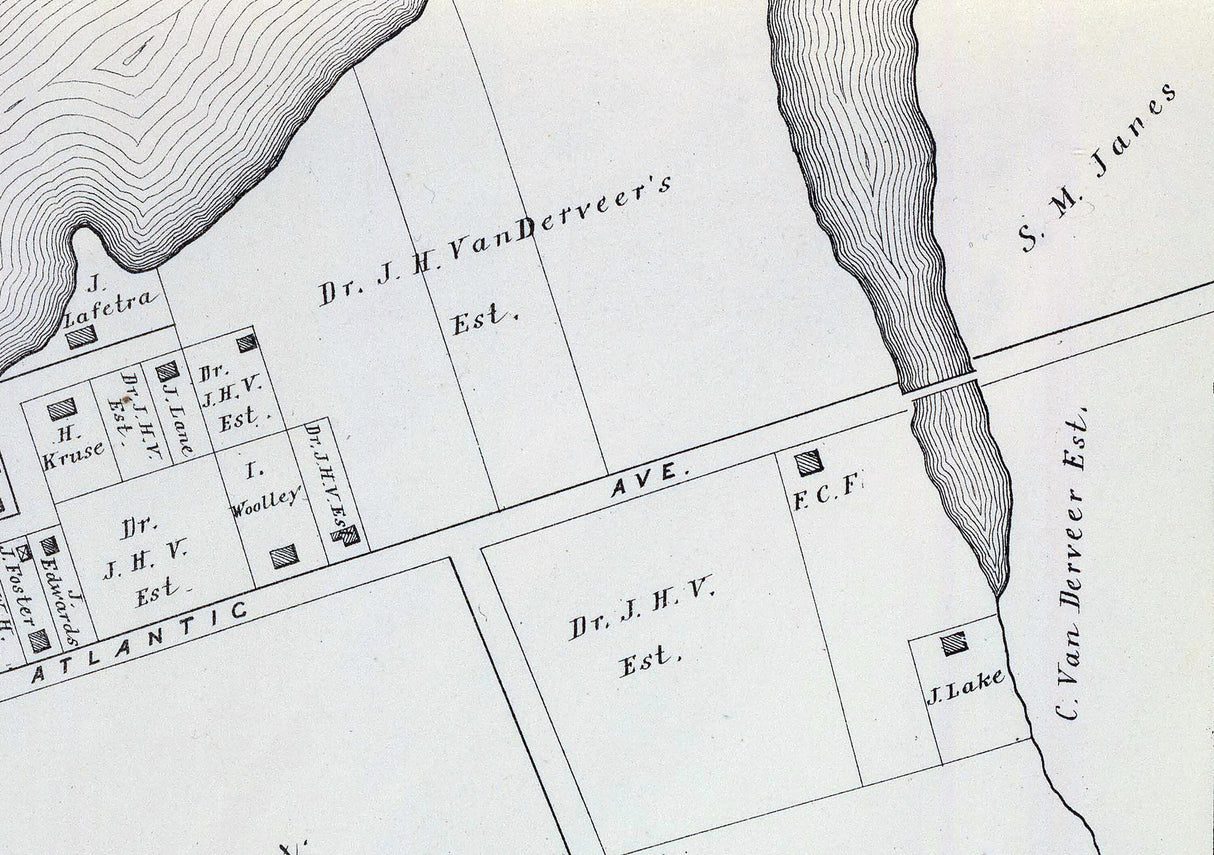 1878 Map of Branchport New Jersey