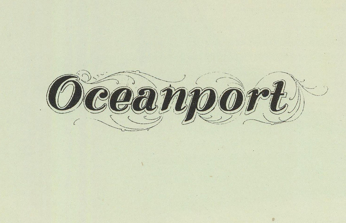 1878 Map of Oceanport New Jersey