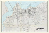 1878 Map of Red Bank New Jersey Shrewsbury River