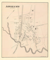 1878 Map of Absecon New Jersey