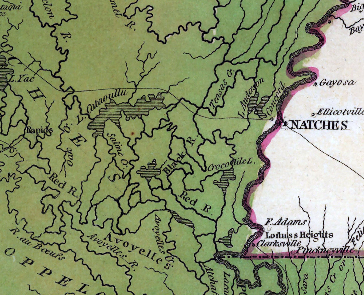 1816 Map of Louisiana