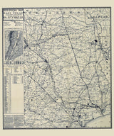 1921 Map of East Texas Geology and Oil Fields