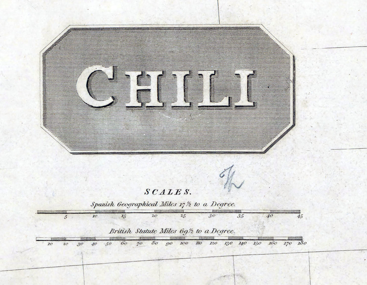 1816 Map of Chili
