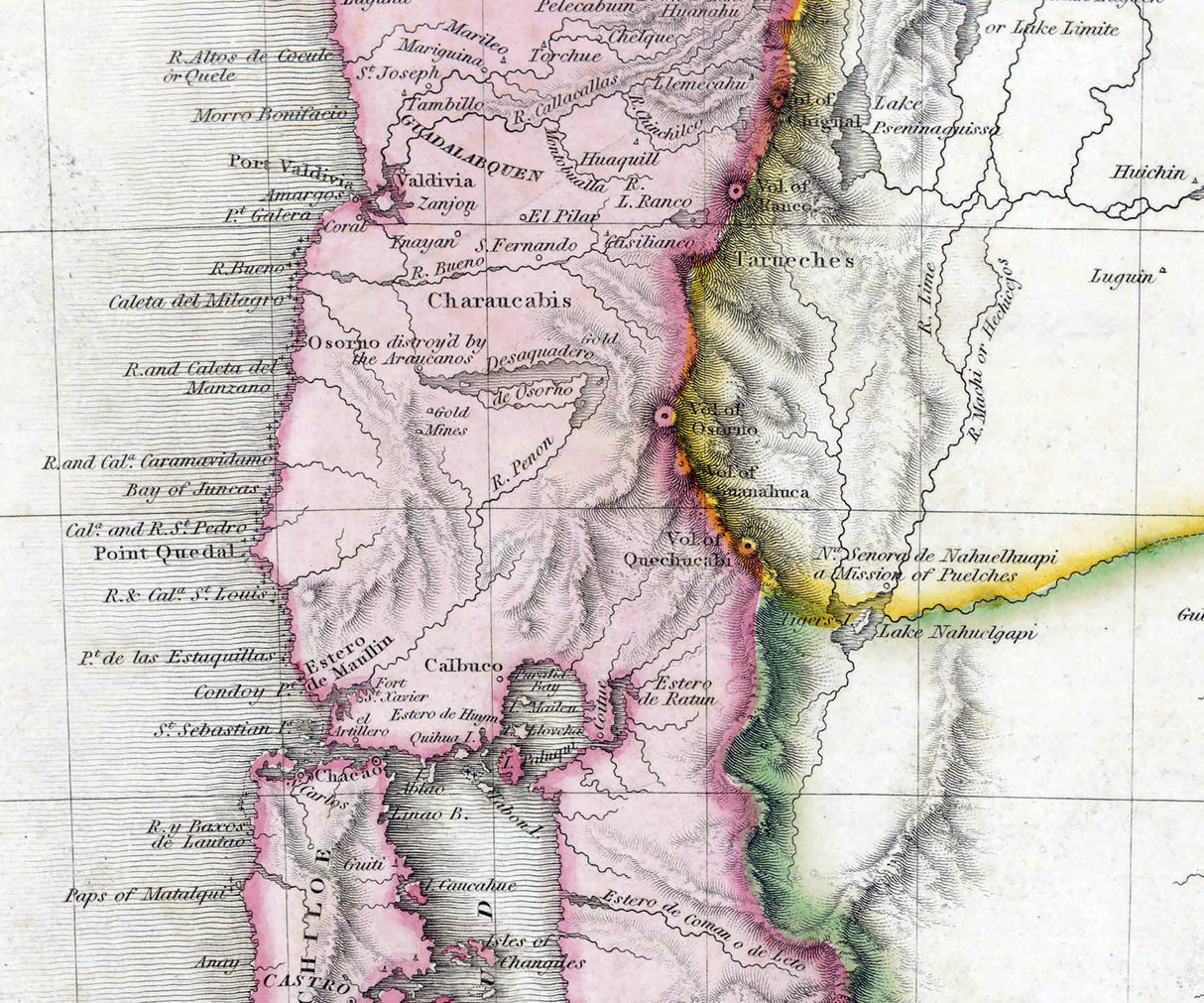 1816 Map of Chili