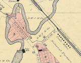 1889 Town Map of Buckbee Waupaca County Wisconsin