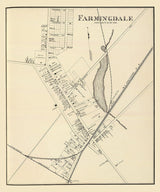 1878 Map of Farmingdale New Jersey