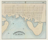 1878 Map of Lavallette City by the Sea Squan Beach New Jersey