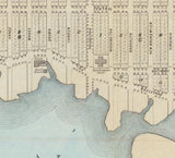 1878 Map of Lavallette City by the Sea Squan Beach New Jersey