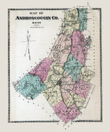 1873 Map of Androscoggin County Maine