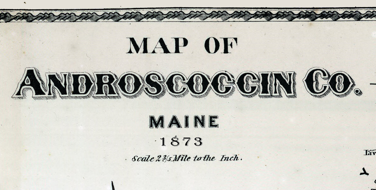 1873 Map of Androscoggin County Maine