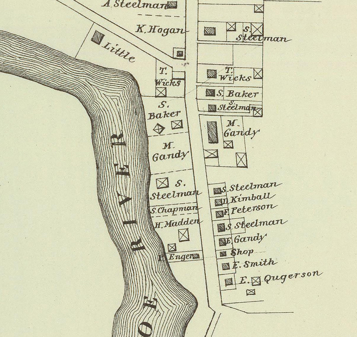 1878 Map of Tuckahoe New Jersey