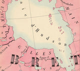 1844 Map of Canada and Hudson Bay