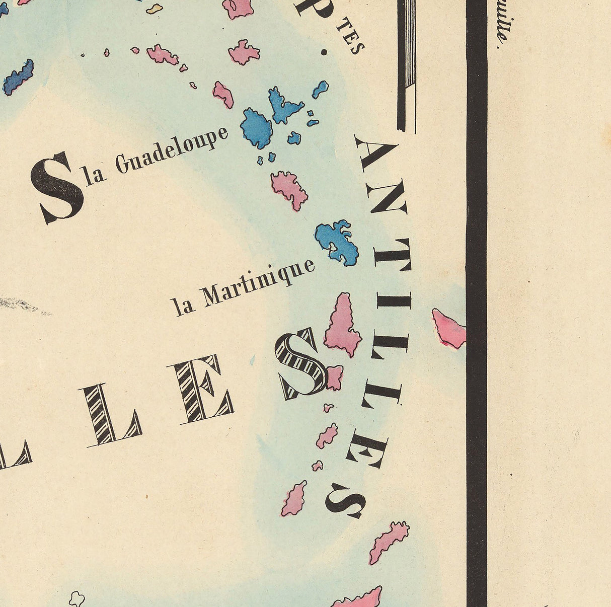 1844 Map of the Caribbean Sea