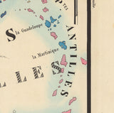 1844 Map of the Caribbean Sea