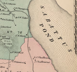 1873 Map of Greene Township Androscoggin County Maine