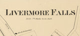 1873 Map of Livermore Falls Androscoggin County Maine