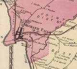 1873 Map of Minot Township Androscoggin County Maine