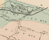 1873 Map of Minot Township Androscoggin County Maine