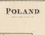 1873 Map of Poland Township Androscoggin County Maine