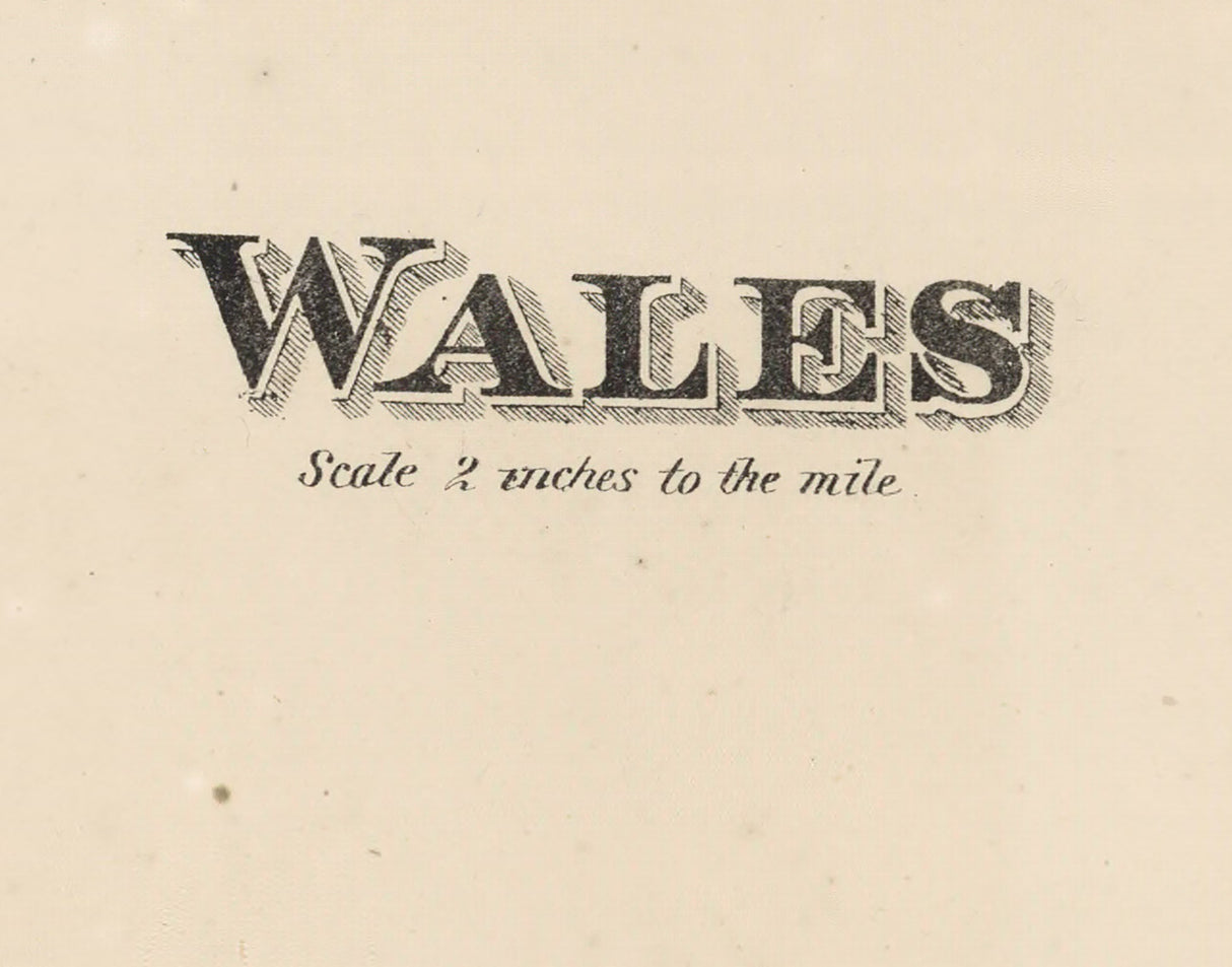1873 Map of Wales Township Androscoggin County Maine