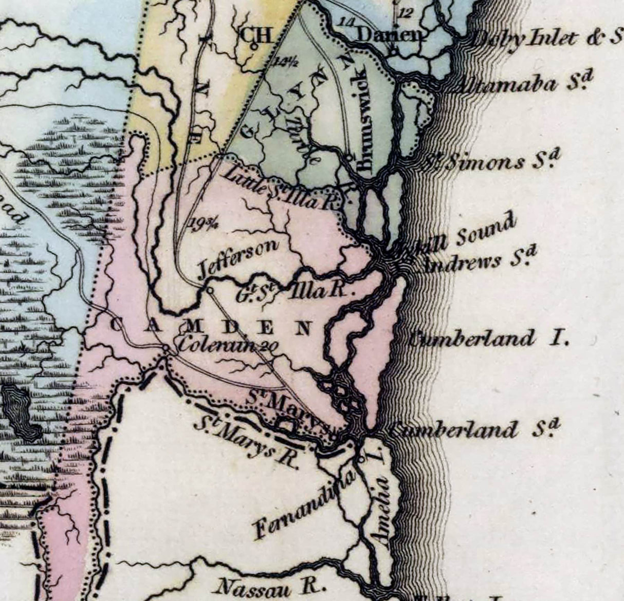 1822 Map of Georgia